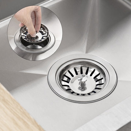 Stainless Steel 304 Washbasin Sink Filter Cover(Bright)-garmade.com
