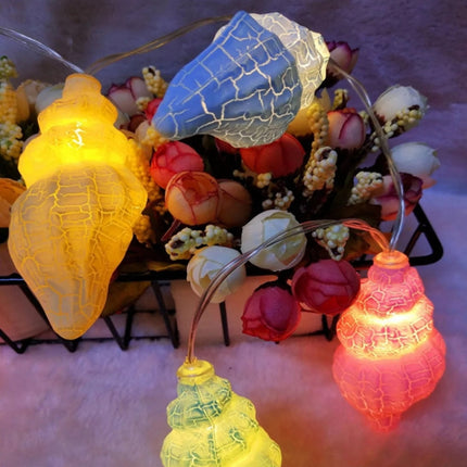 3m 20 LEDs Small Conch Creative LED Light String Home Room Holiday Decoration(Warm White Light )-garmade.com