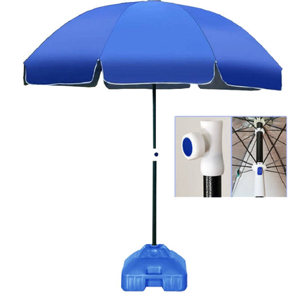 Outdoor Large Double-layer Sun Umbrella Shade And Sun Protection Stalls In The Wild, Style:2.0m sapphire blue-garmade.com