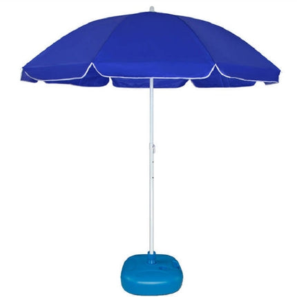 Outdoor Large Double-layer Sun Umbrella Shade And Sun Protection Stalls In The Wild, Style:2.4m sapphire blue-garmade.com