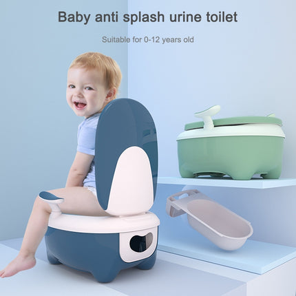Children Toilet Baby Girl Baby Boy Potty Toilet Seat(Dark blue PU Cushion + Cleaning Bag)-garmade.com