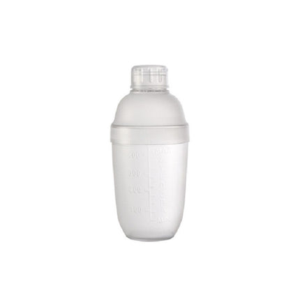 3 PCS Shaker Cup PC Oz Cup Shaker With Scale Shaker Shaker Milk Teapot Juice Jug, Size:530ml, Style:Ordinary Transparent-garmade.com