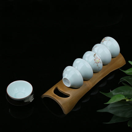 Bamboo Tea Cup Holder Drain Stand-garmade.com