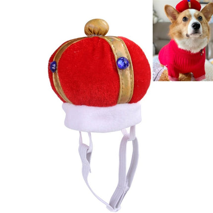 2 PCS Pet Crown Hat Creative Funny Dog Cat Headdress, Size: S-garmade.com