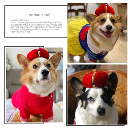 2 PCS Pet Crown Hat Creative Funny Dog Cat Headdress, Size: L-garmade.com