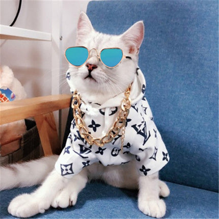 4 PCS Creative Pet Accessories Dog Cat Polarized Light Sunglasses(Dazzling blue)-garmade.com