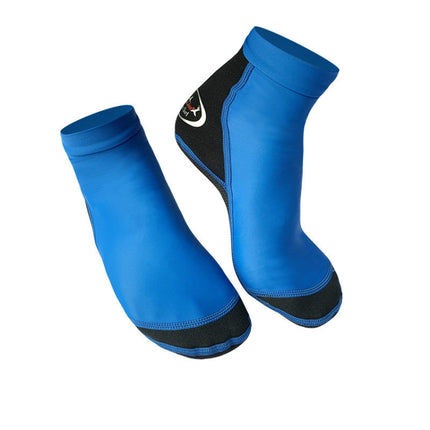 DIVE & SAIL 1.5mm Neoprene + Nylon Snorkeling Socks Diving Socks Anti-slip Anti-scratch Beach Socks, Size:S (33-35)(Men Blue)-garmade.com