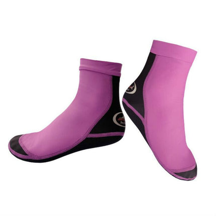 DIVE & SAIL 1.5mm Neoprene + Nylon Snorkeling Socks Diving Socks Anti-slip Anti-scratch Beach Socks, Size:L (39-42)(Women Purple)-garmade.com