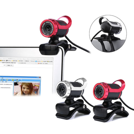 HXSJ A859 480P Computer Network Course Camera Video USB Camera Built-in Sound-absorbing Microphone(No Camera Function Red)-garmade.com