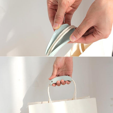 Silicone Anti-stroke Handle Effort-saving Bag Carrier Plastic Bag Shopping Bag Handle Lifter(Green)-garmade.com