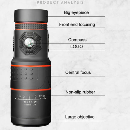 FEIRSH 12x50 High-Definition Low-Light Night Vision Monoculars Concert Mobile Phone Camera Binoculars(T01)-garmade.com