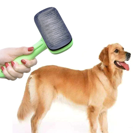 Pet Hair Removal Comb Automatic Hair Removal Brush Dog Hair Grooming Comb Cleaning Supplies-garmade.com