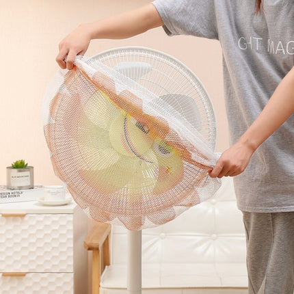 10 PCS Cartoon Children Safety Electric Fan Cover All-inclusive Mesh Fan Protection Net Anti-pinch Hand Cover, Specification: 16 Inch(Sun Flower)-garmade.com