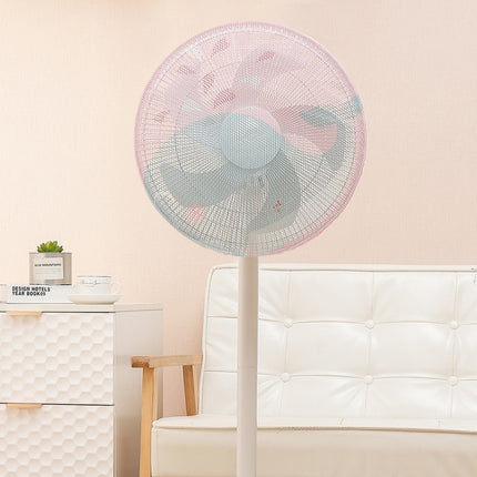 10 PCS Cartoon Children Safety Electric Fan Cover All-inclusive Mesh Fan Protection Net Anti-pinch Hand Cover, Specification: 18 Inch(Sun Flower)-garmade.com