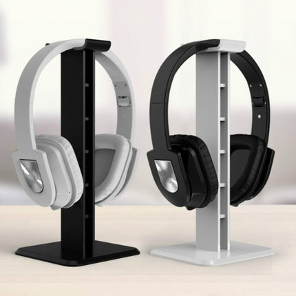 2 PCS Headphone Desktop Stand Display Shelf(White )-garmade.com