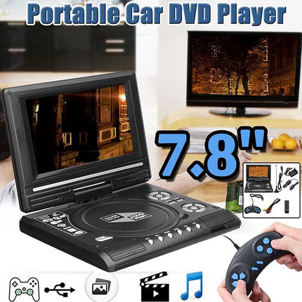 7.8 inch Portable DVD with TV Player, Support SD / MMC Card / Game Function / USB Port(UK Plug)-garmade.com