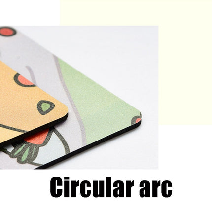 5 PCS Creative Cute Cartoon Rabbit Girl Mouse Pad Laptop Student Mouse Pad(Eating)-garmade.com