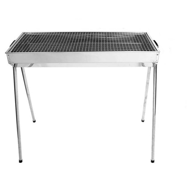 HZ-003 BBQ Grill Outdoor Portable Stainless Steel Stove Household Charcoal Barbecue Rack, Grill/pan specifications: L-garmade.com