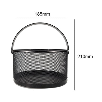 Portable Wrought Iron Kitchen Sundries Storage Basket Fruit And Vegetable Drain Basket, Specification: Small-garmade.com