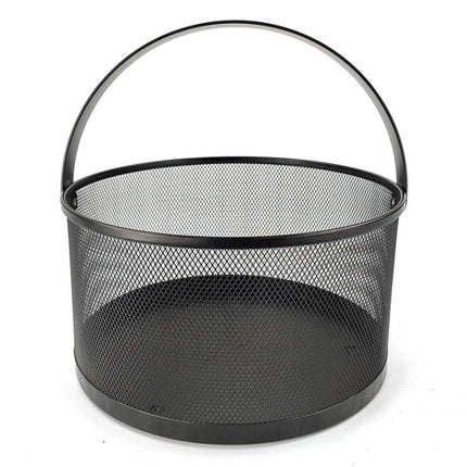 Portable Wrought Iron Kitchen Sundries Storage Basket Fruit And Vegetable Drain Basket, Specification: Large-garmade.com