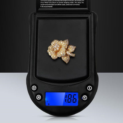Precision Palm Scale Gold Silver Jewelry Scale Pocket Scale, Specification:200g/0.01g, Style:Without Battery-garmade.com
