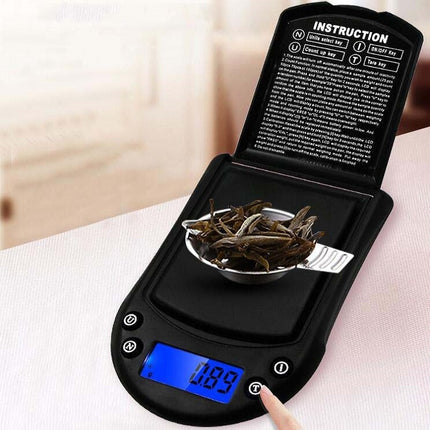 Precision Palm Scale Gold Silver Jewelry Scale Pocket Scale, Specification:200g/0.01g, Style:Without Battery-garmade.com