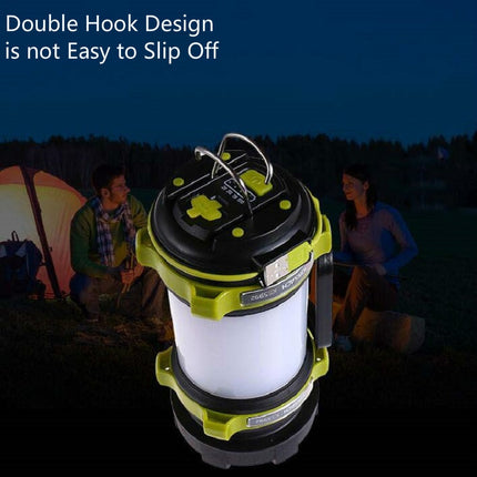 KINSACH Portable LED Searchlight Outdoor Rechargeable Multi-function Flashlight Camping Light(Green)-garmade.com