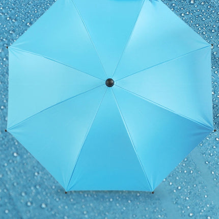 Stroller Universal Stroller Umbrella Sliding Baby Artifact Vinyl Anti-UV Universal Clip Sun And Rain Dual-use Umbrella(Blue)-garmade.com