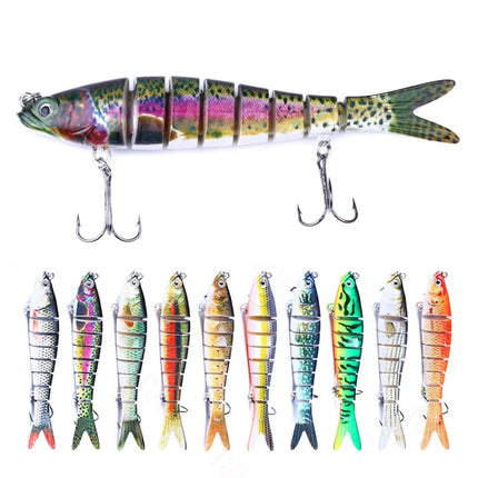 Luya Knotty Fish Plastic Bionic Hard Bait Sea Fishing Fake Bait, Colour: JM034-2-garmade.com