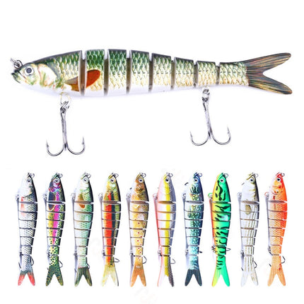 Luya Knotty Fish Plastic Bionic Hard Bait Sea Fishing Fake Bait, Colour: JM034-3-garmade.com