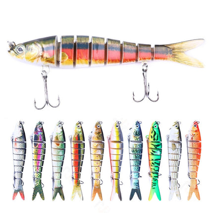 Luya Knotty Fish Plastic Bionic Hard Bait Sea Fishing Fake Bait, Colour: JM034-4-garmade.com