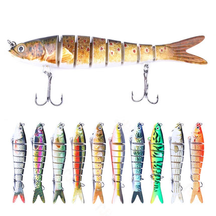 Luya Knotty Fish Plastic Bionic Hard Bait Sea Fishing Fake Bait, Colour: JM034-5-garmade.com