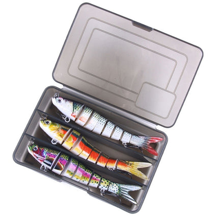 Luya Knotty Fish Plastic Bionic Hard Bait Sea Fishing Fake Bait, Colour: 3 PCS-garmade.com