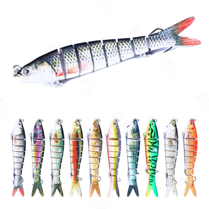 Luya Knotty Fish Plastic Bionic Hard Bait Sea Fishing Fake Bait, Colour: 3 PCS-garmade.com