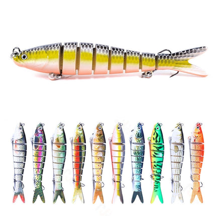 Luya Knotty Fish Plastic Bionic Hard Bait Sea Fishing Fake Bait, Colour: JM034-6-garmade.com