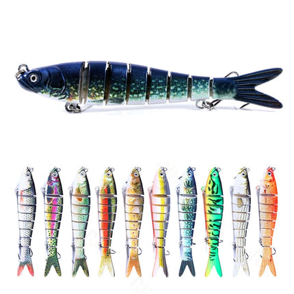 Luya Knotty Fish Plastic Bionic Hard Bait Sea Fishing Fake Bait, Colour: JM034-7-garmade.com