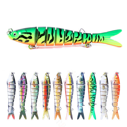 Luya Knotty Fish Plastic Bionic Hard Bait Sea Fishing Fake Bait, Colour: JM034-8-garmade.com