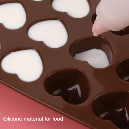 8 PCS Silicone Love Shape 15 Grid Cake Chocolate Ice Tray Mold-garmade.com