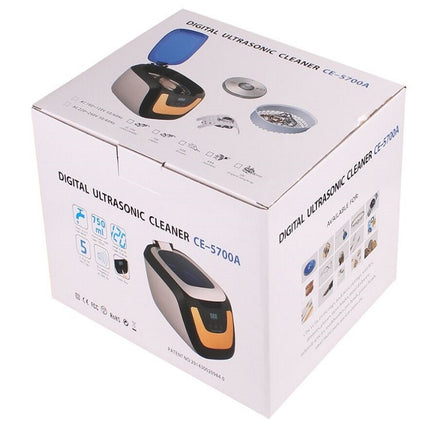 Jie Kang CE-5700A Ultrasonic Cleaner Household Jewelry Denture Glasses Cleaner(EU Plug)-garmade.com