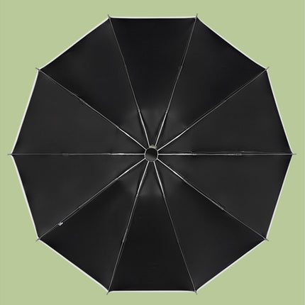 Reflective Automatic Umbrella Car Reverse Folding Vinyl Sunscreen Anti-ultraviolet Sun Umbrella Sunny Rain Umbrella(Black)-garmade.com