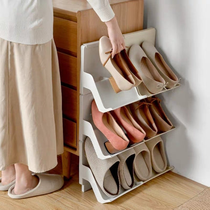 Home Multi-layer Simple And Small Space-saving Shoe Rack(Apricot)-garmade.com