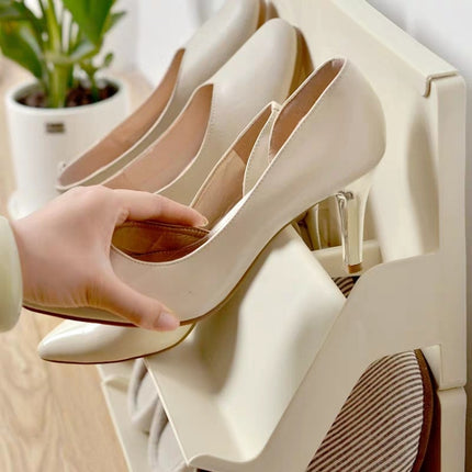 Home Multi-layer Simple And Small Space-saving Shoe Rack(Apricot)-garmade.com
