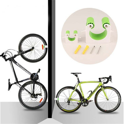 2 PCS Bicycle Parking Buckle Children Road Bike Mountain Bike Simple Wall Mount, Style:Road Bike(Black)-garmade.com