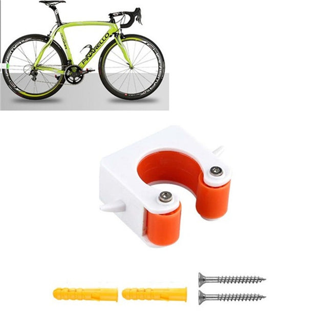 2 PCS Bicycle Parking Buckle Children Road Bike Mountain Bike Simple Wall Mount, Style:Road Bike(Orange)-garmade.com