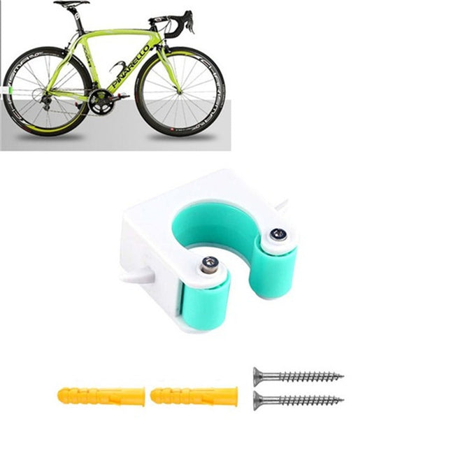 2 PCS Bicycle Parking Buckle Children Road Bike Mountain Bike Simple Wall Mount, Style:Road Bike(Blue)-garmade.com