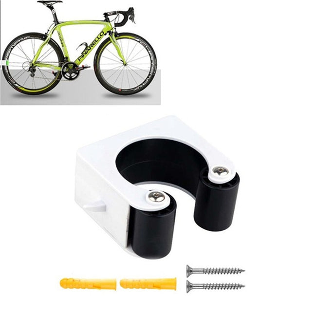 2 PCS Bicycle Parking Buckle Children Road Bike Mountain Bike Simple Wall Mount, Style:Mountain Bike(Black)-garmade.com