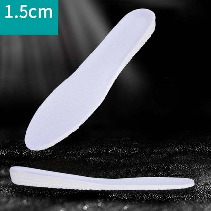 5 Pairs Inner Increased Insoles Sports Shock Absorption Increased Breathable Sweat-absorbent Deodorant Invisible Pad, Thickness:1.5cm(41-42)-garmade.com