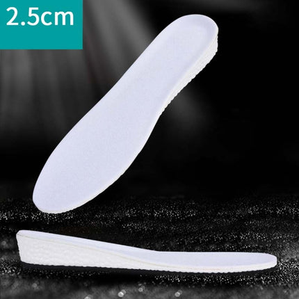 5 Pairs Inner Increased Insoles Sports Shock Absorption Increased Breathable Sweat-absorbent Deodorant Invisible Pad, Thickness:2.5cm(41-42)-garmade.com