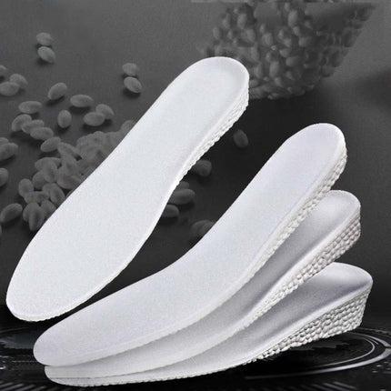 5 Pairs Inner Increased Insoles Sports Shock Absorption Increased Breathable Sweat-absorbent Deodorant Invisible Pad, Thickness:3.5cm(41-42)-garmade.com