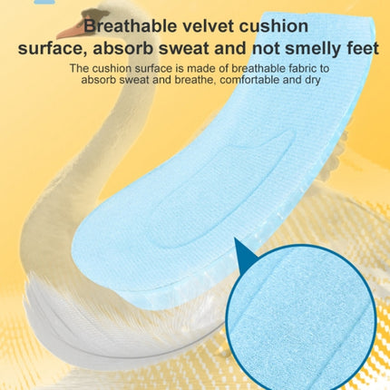 10 Pairs JF101 Invisible Transparent Silicone Heightening Pad Heel Heightening Insole Shock Absorption Half Pad, Specification:Three Layer(Gray)-garmade.com